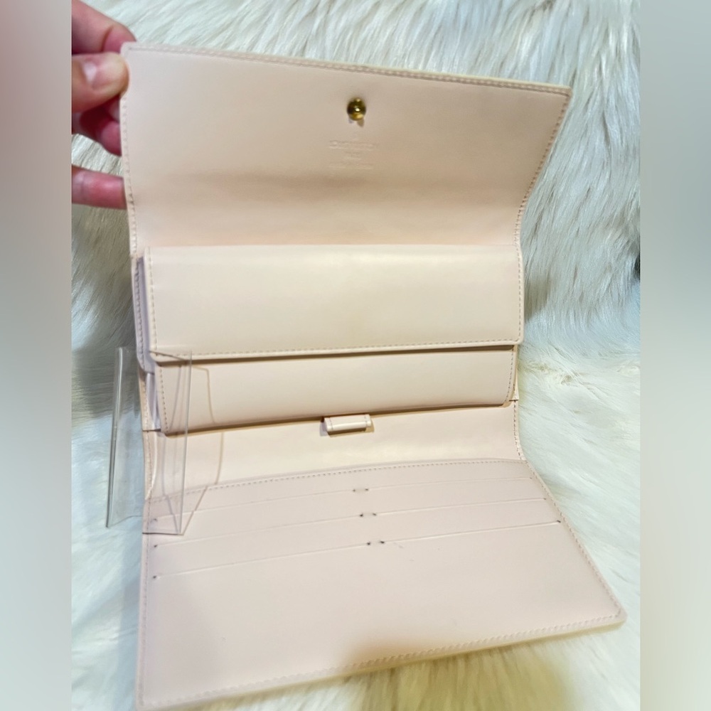 LOUIS VUITTON Rose Florentine Vernis Porte Trésor International Card Wallet COA - Picture 5 of 12